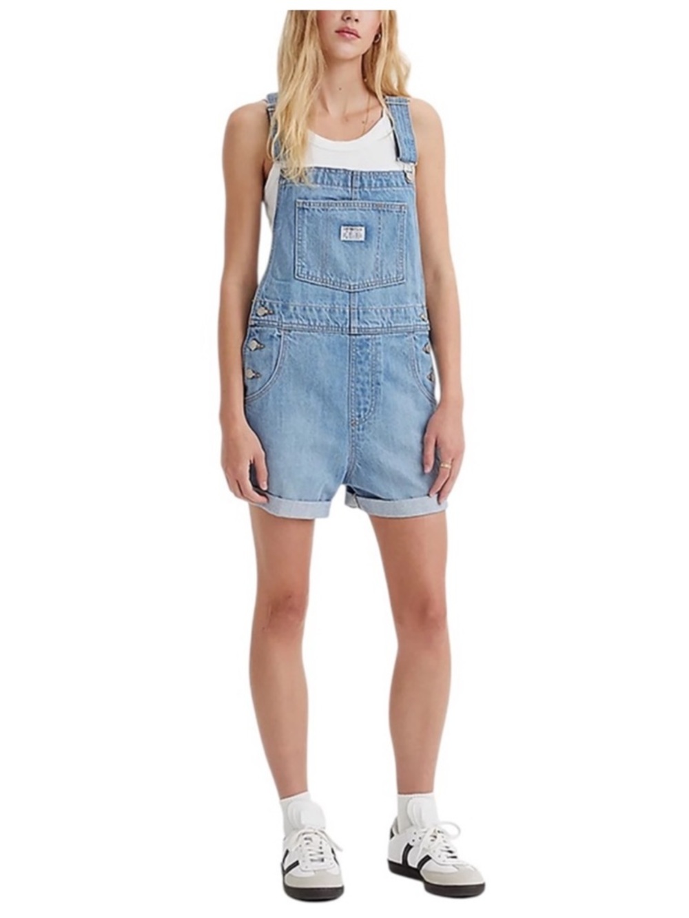 Levi's Vintage Women's Blue Denim Bib Overalls Shortalls